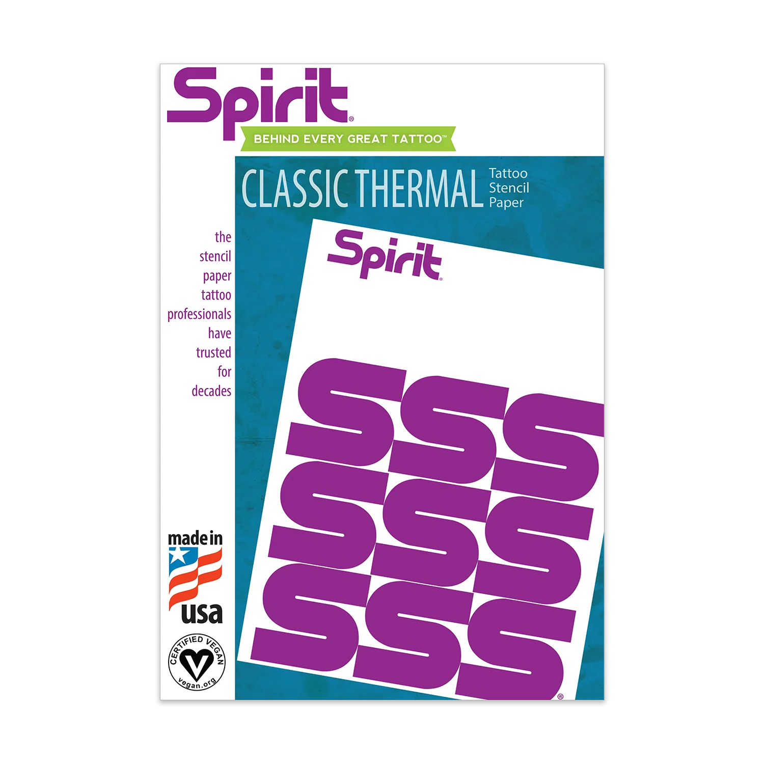 Spirit Original Tattoo Thermal Image Copier Paper 8" x 11” (100 Sheets)